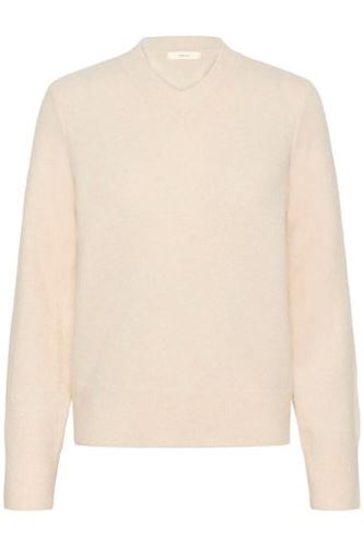 Tröjor/Koftor - GuniIW V-neck – Whisper White Melange